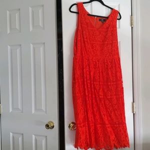 Mossimo Red Lace Dress